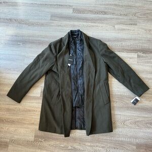 Men’s DKNY wool jacket with built in puffer down jacket